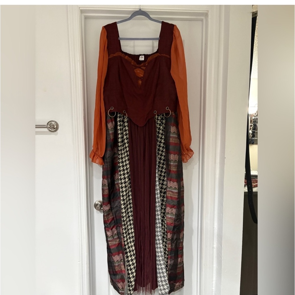 Hocus Pocus Adult Mary Sanderson Costume with Wig Plus EUC size 2x